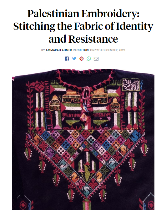 Palestinian Embroidery: Stitching the Fabric of Identity and Resistanc–  Inaash