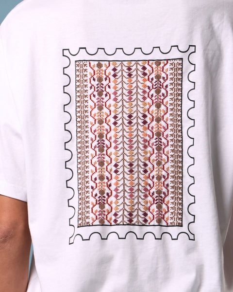 Diverse Embroidery Motifs T-shirt | تي شيرت بزخارف تطريز متنوعة