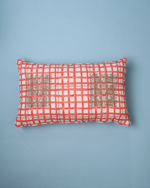 SS25 Chequered Cushion Rectangle