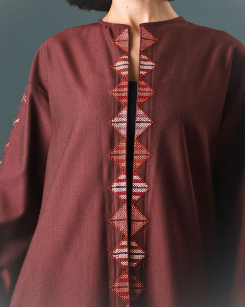 Collarless Abaya from Al Khalil | الخليل
