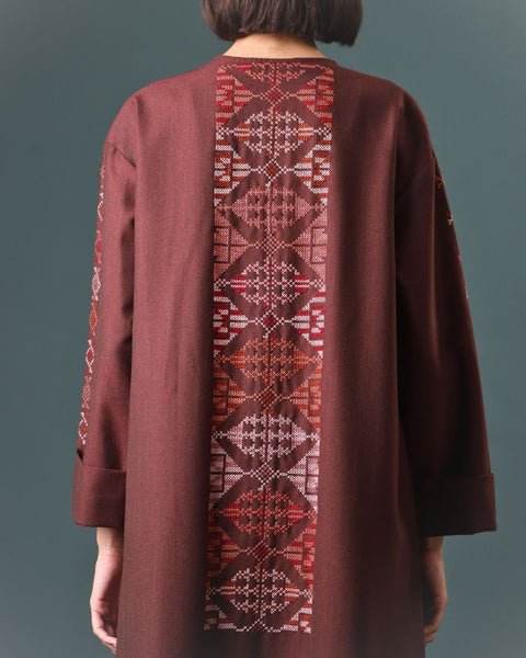 Collarless Abaya from Al Khalil | الخليل