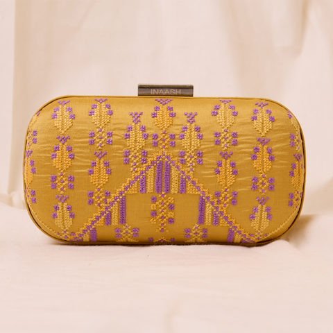 Flat Silk Clutch-Cypress Tree | شجرة السرو