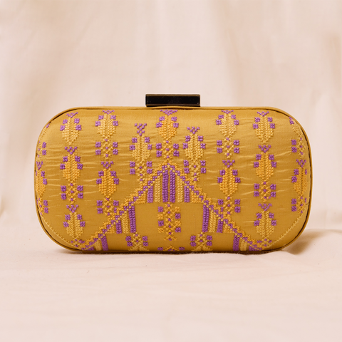 Flat Silk Clutch-Cypress Tree | شجرة السرو